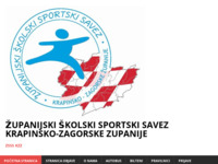 Frontpage screenshot for site: ŽŠSS KZŽ (http://www.zagorski-skolski-sport.hr)