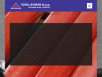 Frontpage screenshot for site: (http://www.total-bomar.hr)
