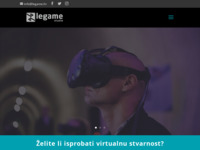 Frontpage screenshot for site: Legame Studio - Prvi hrvatski VR studio (http://www.legame.hr)