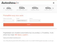 Frontpage screenshot for site: (http://www.autoshow.hr/)