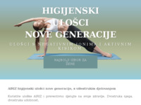 Frontpage screenshot for site: (http://www.higijenski-ulosci.savjeti.biz/)