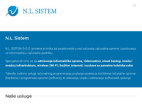 Frontpage screenshot for site: (http://nlsistem.com/)