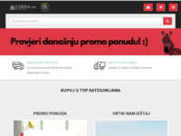 Frontpage screenshot for site: Zebra.hr - Namještaj i oprema za dom EU dobavljača. (http://www.zebra.hr)