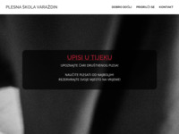 Frontpage screenshot for site: Plesna škola Varaždin - Plesna škola za grupnu i individualnu poduku djece i odraslih (http://www.plesnaskola-varazdin.hr/)