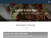 Frontpage screenshot for site: Restaurant Grizli Catering - Pizza Delivery - Zagreb (http://grizli-catering.com)
