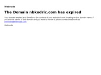 Frontpage screenshot for site: NB Kodrić d.o.o. (http://www.nbkodric.com)