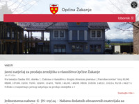 Frontpage screenshot for site: (http://www.opcina-zakanje.hr/)