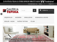 Frontpage screenshot for site: Najveća trgovina orijentalnim, unikatnim tepisima (http://www.galerijatepiha.hr)