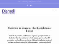 Frontpage screenshot for site: Diamelli - Poliklinika za Dijabetes i Kardiovaskularne Bolesti (http://poliklinika-diamelli.hr/)