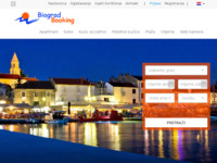 Frontpage screenshot for site: Biograd na Moru - Apartmani, hoteli, Kampovi, privatni smještaj (http://www.biogradbooking.com)