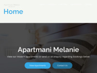 Frontpage screenshot for site: Apartmani Melanie Promajna (http://www.apartmanimelanie.com)