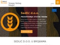 Slika naslovnice sjedišta: Sedlić Grupa  - Bjelovar, Hrvatska (http://sedlic.hr/)