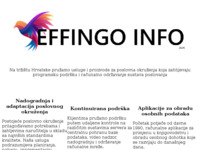 Frontpage screenshot for site: (http://effingoinfo.hr)