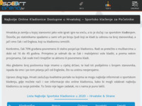 Frontpage screenshot for site: Sportske vijesti u Hrvatskoj i svijetu na Sportarena.hr (http://sportarena.hr/)