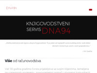 Frontpage screenshot for site: Knjigovodstveni servis DNA 94 (http://dna94.hr)