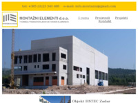Frontpage screenshot for site: (http://www.montazni-elementi.hr)