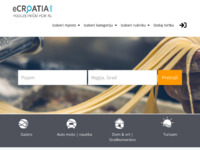 Frontpage screenshot for site: (http://www.ecroatia.info)