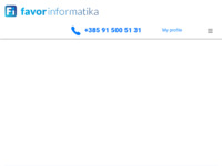 Frontpage screenshot for site: Favor – Obrt za informatičke usluge, Poreč (http://www.favor.hr)