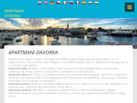Frontpage screenshot for site: (http://www.apartmani-davorka.hr/)