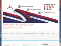 Frontpage screenshot for site: (http://demokratskisavezsrba.hr)