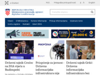 Frontpage screenshot for site: (http://uprava.gov.hr)
