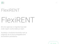 Frontpage screenshot for site: (http://flexirent.hr)