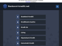 Frontpage screenshot for site: (http://www.bankovni-krediti.net)