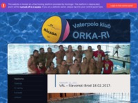 Frontpage screenshot for site: Vaterpolo klub ORKA-RI (http://vk-orka-ri.hr)