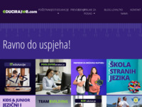 Frontpage screenshot for site: EducirajMe - Centar za edukacije i obrazovanje (http://www.educirajme.com/)