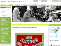 Frontpage screenshot for site: (http://os-mladost-zg.skole.hr)