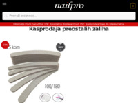 Frontpage screenshot for site: (http://nailpro.hr)