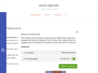 Frontpage screenshot for site: (http://ante-orlovic.from.hr/)