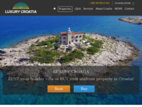 Frontpage screenshot for site: (http://luxurycroatia.net)