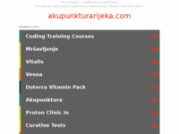 Frontpage screenshot for site: (http://www.akupunkturarijeka.com)
