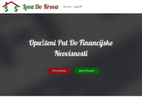 Frontpage screenshot for site: Lova Do Krova - Opušteni put do financijske neovisnosti (http://lovadokrova.eu)