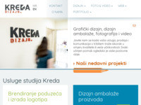 Frontpage screenshot for site: Studio Kreda (http://www.kreda.hr/)