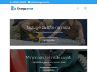 Frontpage screenshot for site: Energoatest d.o.o. - Osposobljavanja, Ispitivanja, zaštita na radu (http://energoatest.hr)