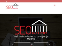 Frontpage screenshot for site: (http://seoinstitut.com.hr)