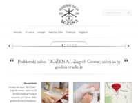Frontpage screenshot for site: Pedikerski salon Božena (http://www.pedikerski-salon-bozena.hr)