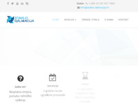 Frontpage screenshot for site: Staklo Dalmacija d.o.o. (http://staklo-dalmacija.hr)