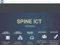 Frontpage screenshot for site: Spine ICT – službene stranice (http://spine-ict.hr)