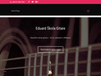 Frontpage screenshot for site: Škola gitare - Eduard Škola Gitare (http://eduardskolagitare.com.hr/)