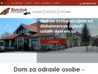 Frontpage screenshot for site: (http://dom-bistricak.hr/)