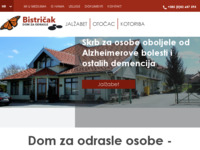 Frontpage screenshot for site: Dom za psihički bolesne odrasle osobe Bistričak (http://dom-bistricak.hr/)