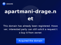 Frontpage screenshot for site: (http://www.apartmani-drage.net)