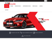 Frontpage screenshot for site: (http://www.maxcars.hr/)