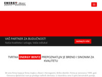 Frontpage screenshot for site: Energy bentz d.o.o. Gospić (http://www.energy-bentz.hr)
