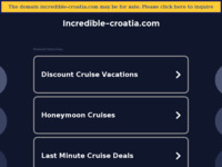 Frontpage screenshot for site: Incredible Croatia Tours (https://incredible-croatia.com/)