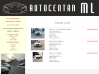 Frontpage screenshot for site: Autocentar ML (http://www.ml-saric.hr)