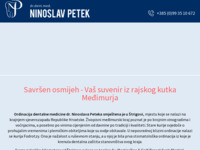 Frontpage screenshot for site: Ordinacija dentalne medicine - dr. dent. med. Ninoslav Petek (http://www.drpetek.hr)